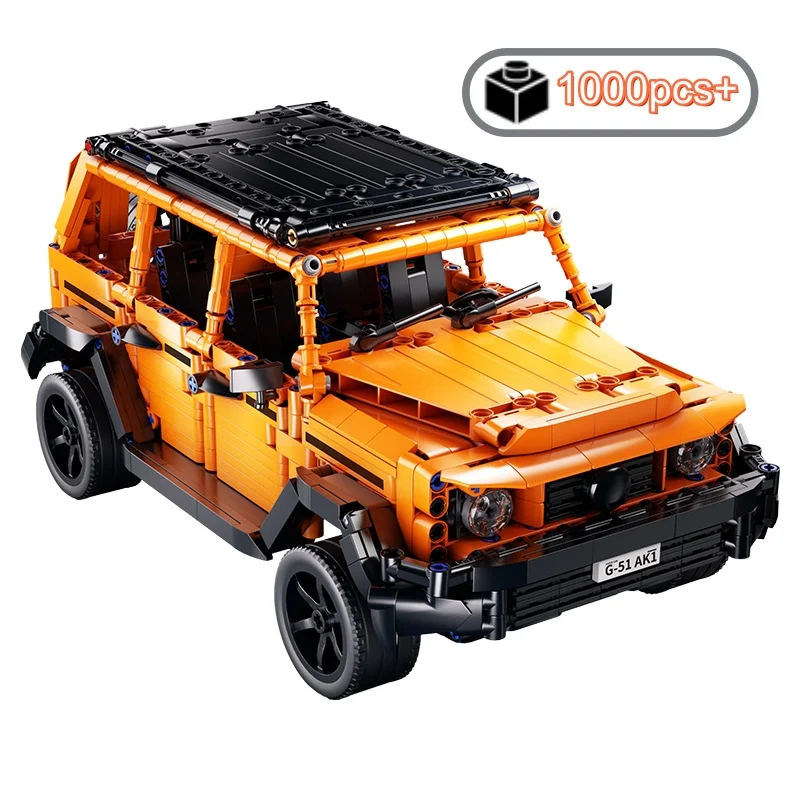 1000PCS Technical MOC Assembled Building Blocks Off Road Race Car Bricks Model Birthday Halloween Christmas gifts Kids Adults