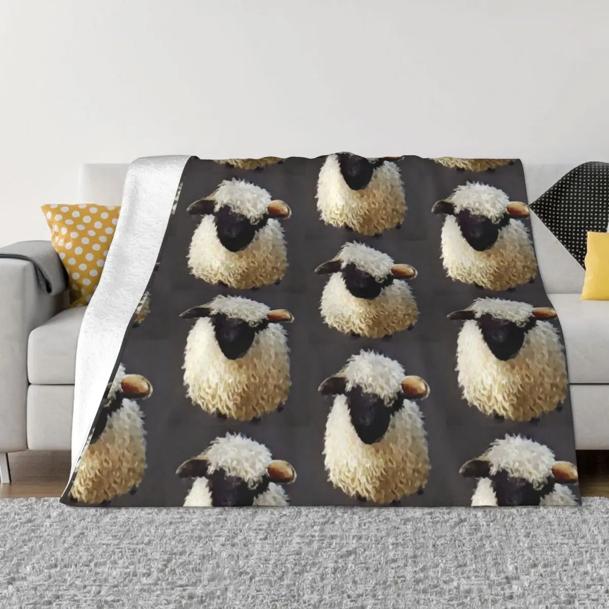 

Valais Blacknose Sheep 3 Throw Blanket Blanket For Decorative Sofa blankets for winter Blanket For Sofa Fashion Sofa Blankets