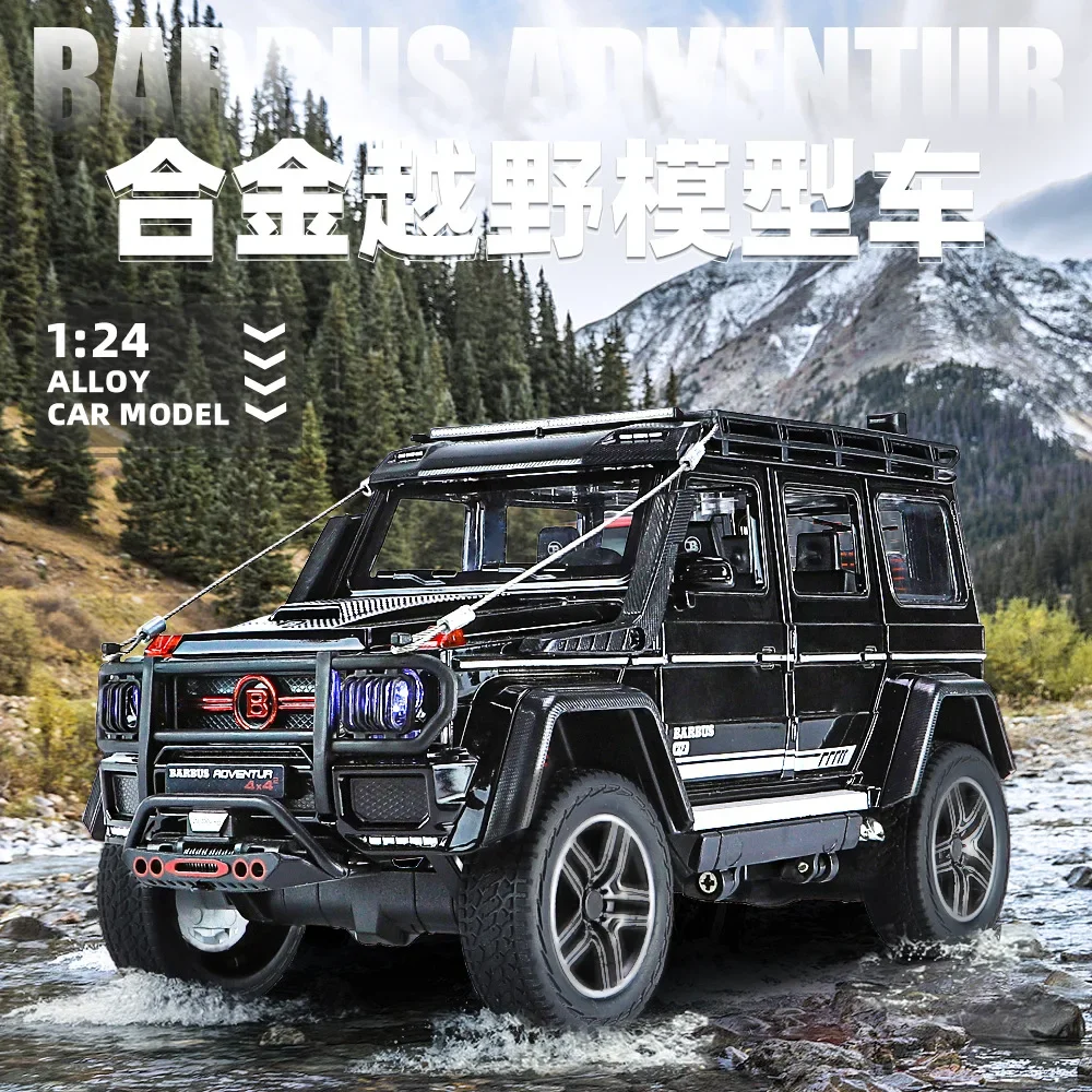 

1:24 Mercedes-Benz G550 Adventure 4X4 Diecast Metal Alloy Model car Sound Light Pull Back Collection Kids Toy Gifts A610