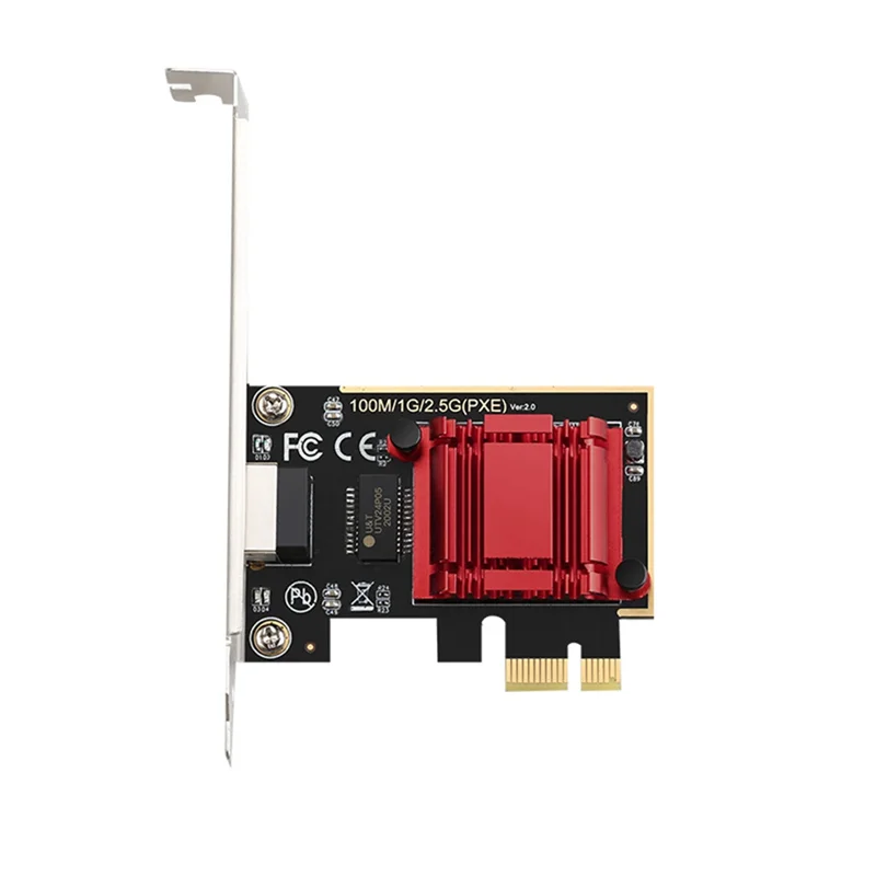 2.5G PCI-E Network Card RTL8125B Chip Gigabit Ethernet PCIE Network Card 10/100/2500Mbps 1Gbps/2.5Gbps RJ45 LAN PC