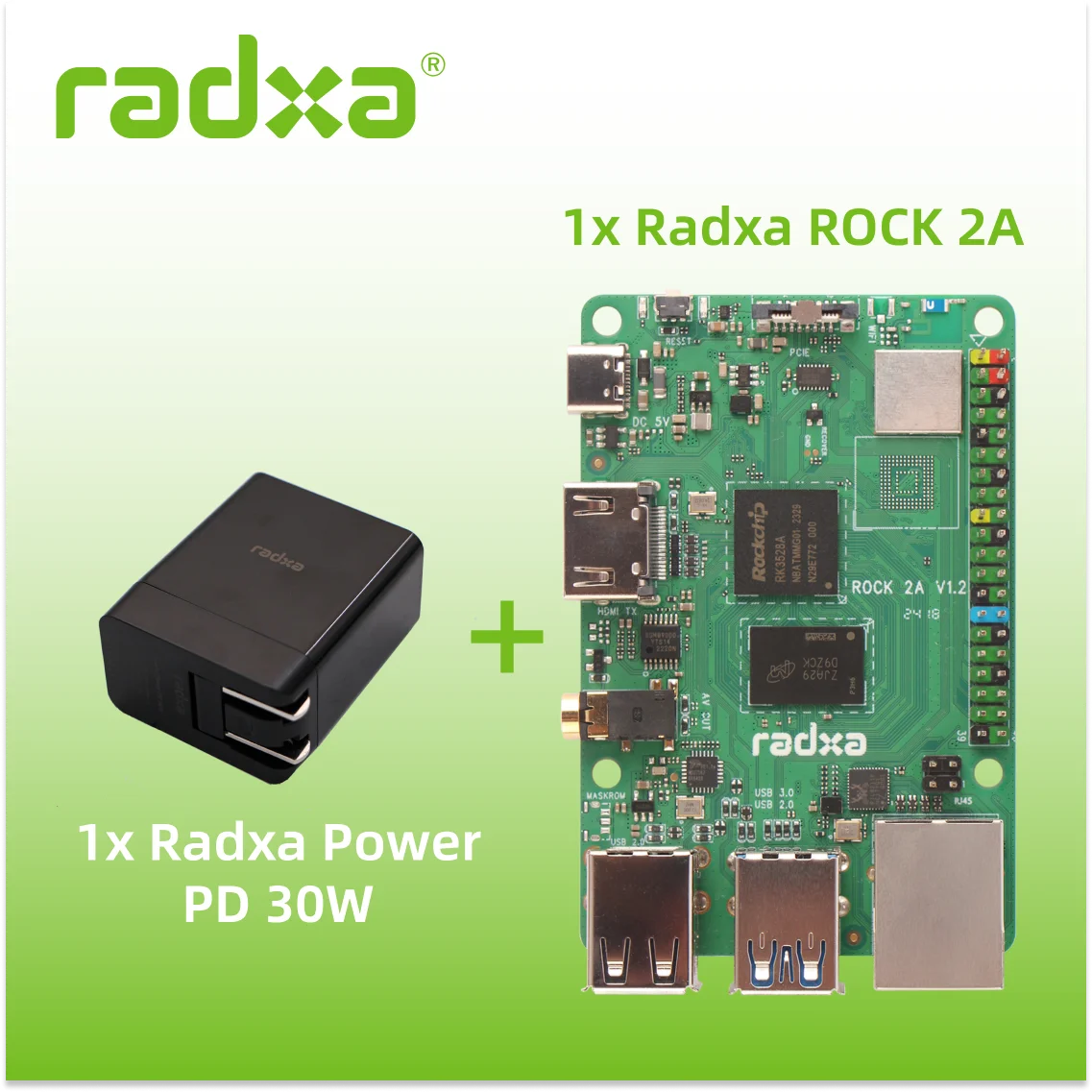 Radxa ROCK 2A RK3528A CPU 4-core, GPU, Ethernet 4K HDMI dan Gigabit