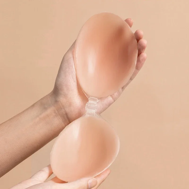 Lift Up Silicone Bra Invisible Push Up Sexy Strapless Bra Adhesive Backless Breast Enhancer Women Sticky Wedding Bikini Bras