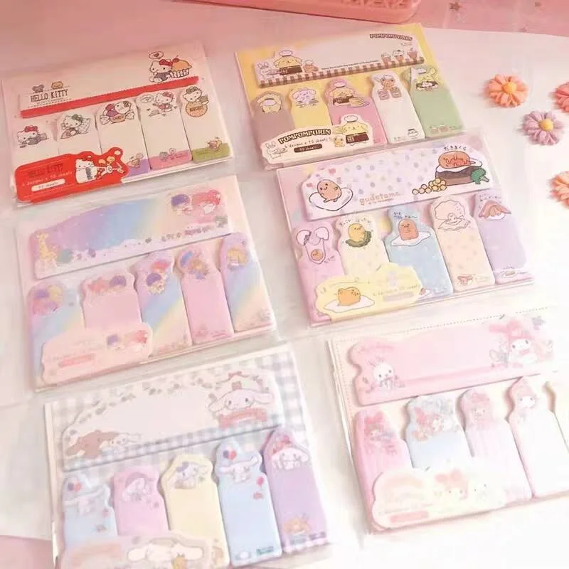 

Набор из 36 штук: блокноты Sanrio Hello Kitty, My Melody, Cinnamoroll, милые канцелярские принадлежности, этикетки, стикеры, планировщики, школьные принадлежности