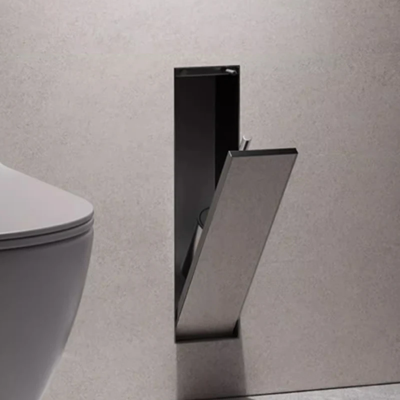 

Toilet Concealed stainless steel niche Toilet brush Recessed trash can Toilet tissue box