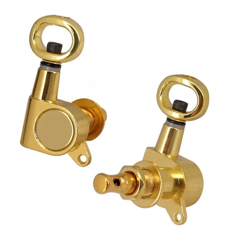 

Акустическая гитара с полой ручкой, полностью закрытая кнопка для струн электрогитары, золото