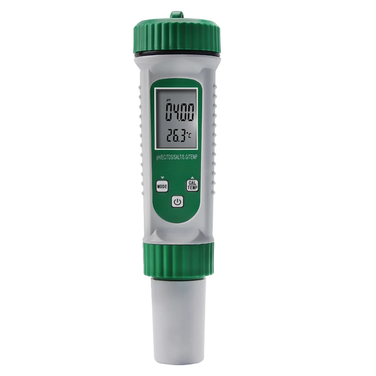 

The New Versatile Digital PH Meter 6-in-1 for Water Quality Testing Measures PH, EC, TDS, SALT, S.G, and TEMP