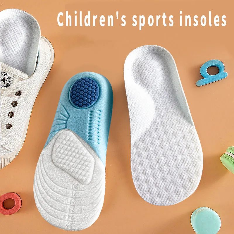 Kids Memory Foam Orthopedic Insoles for Children Plantar Fasciitis Arch Support Orthotic Comfort Shoe Sole Sports Running Insole