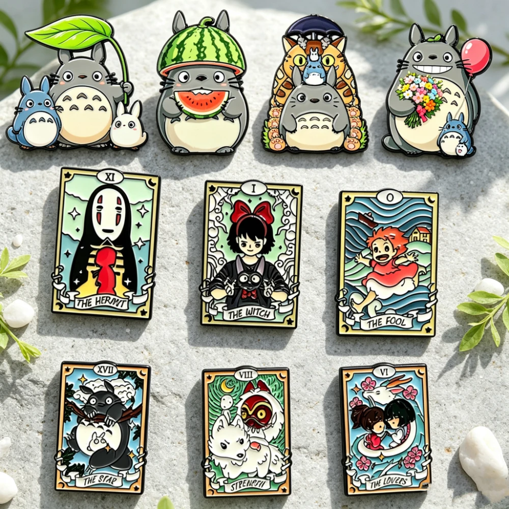 10-teiliges Anime-Katzen-Emaille-Pin-Set, Niedliche Cartoon-Manga-Broschen für Rucksack, Hut, Revers, Cosplay-Schmuck, Geschenk für Fans – Detail 4