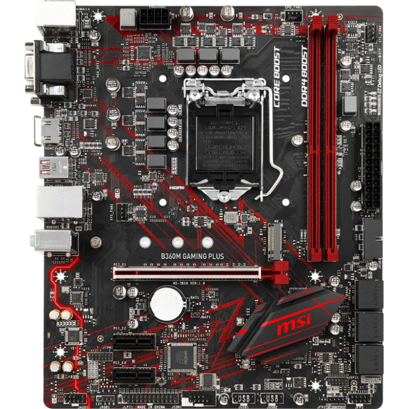 

FOR MSI B360M GAMING PLUS 1151-Pin Motherboard M.2 DDR4 Supports 8/9 Generations