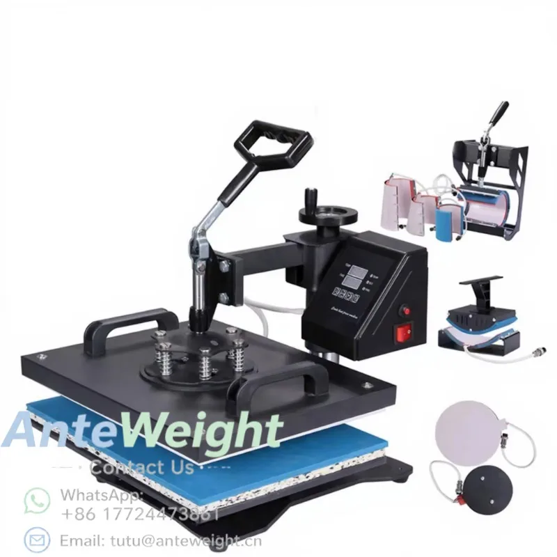 Heat Press Machine Combo Machine New Sublimation Machine T-shirts Printing 8 in 1 Product Heat Transfer