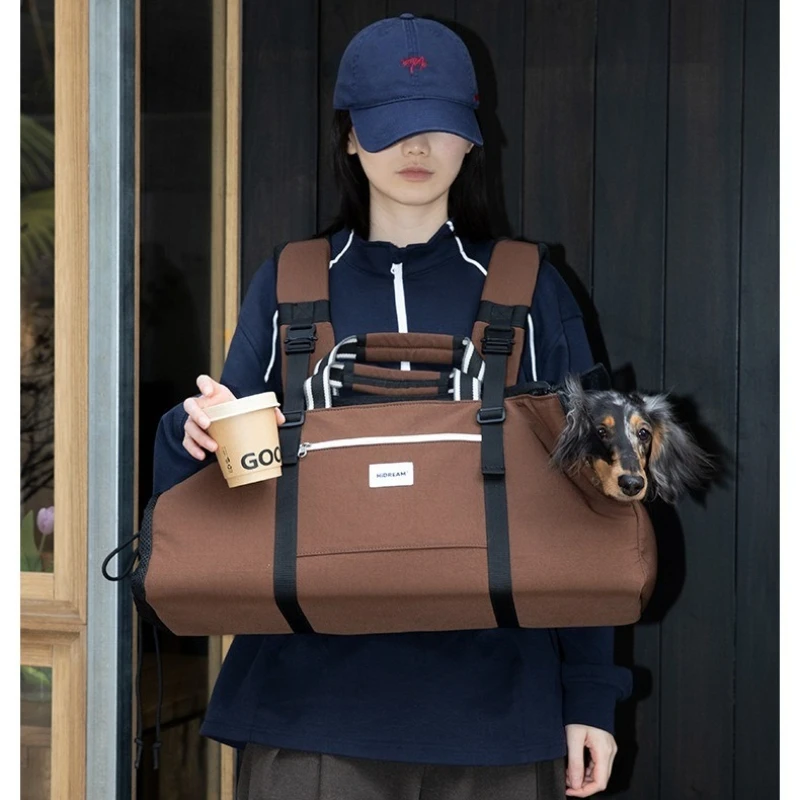 Dachshund Dog Carrier Backpack Extra Long 56cm, Lumbar & Head Pad, U Low Entry, Tail Vent, Balanced Weight, Waterproof