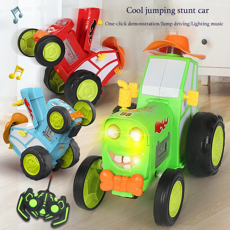 Funny  Rv Remote Control Stunt Car Crazy Dancing  Rocking Cool Jumping Car Children\'S Toys Train  Electric Children\'S Toy Car