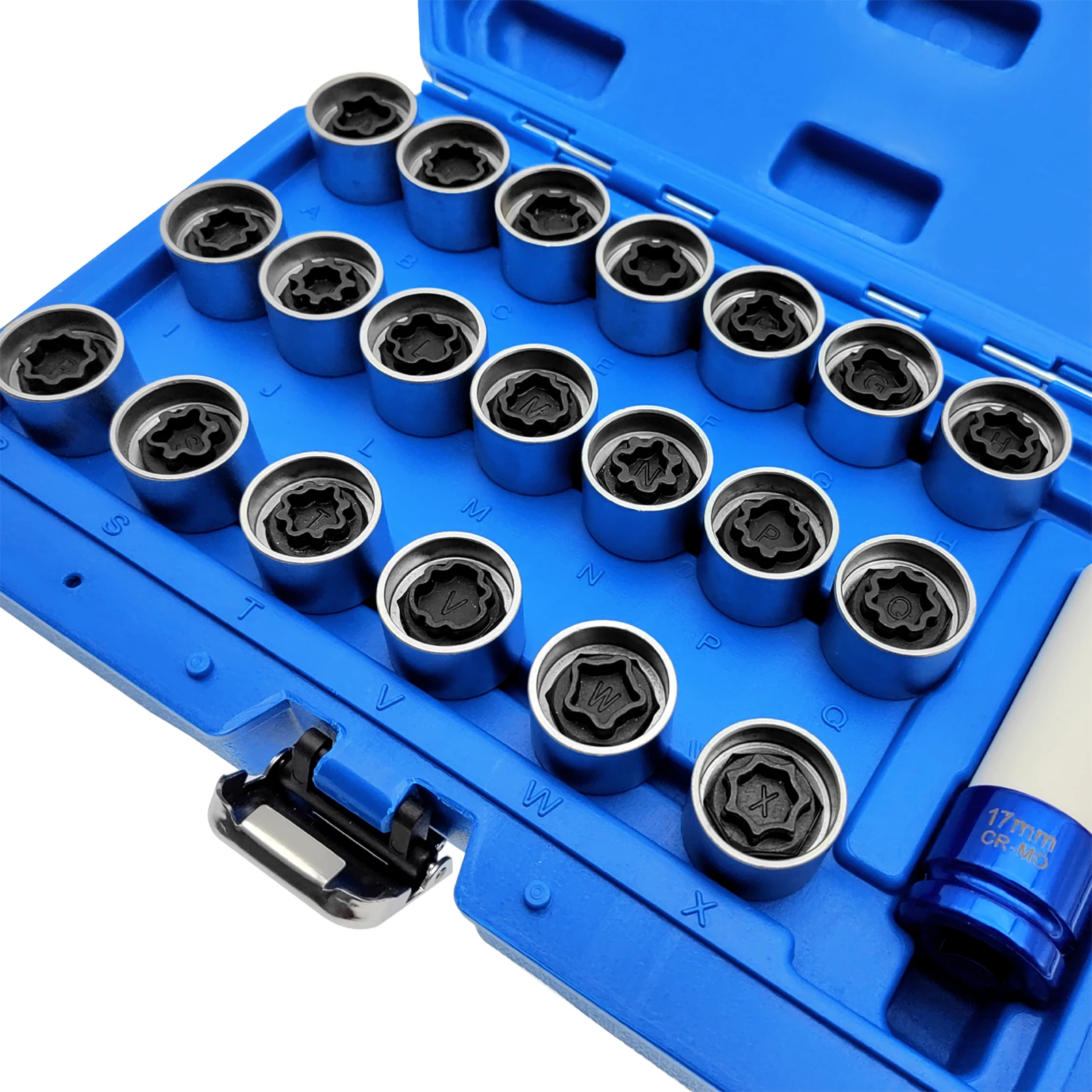 21Pcs Anti-theft Screw Socket Wrench Lock Lug Nut Key Removal Kit Replacement for