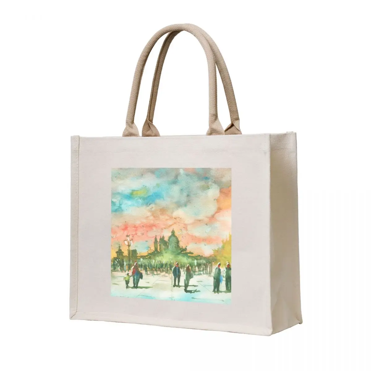 

Venice Sunset - Outside St. Mark's Square Tote Bag sacs de shopping custom tote bag shopping bag logo