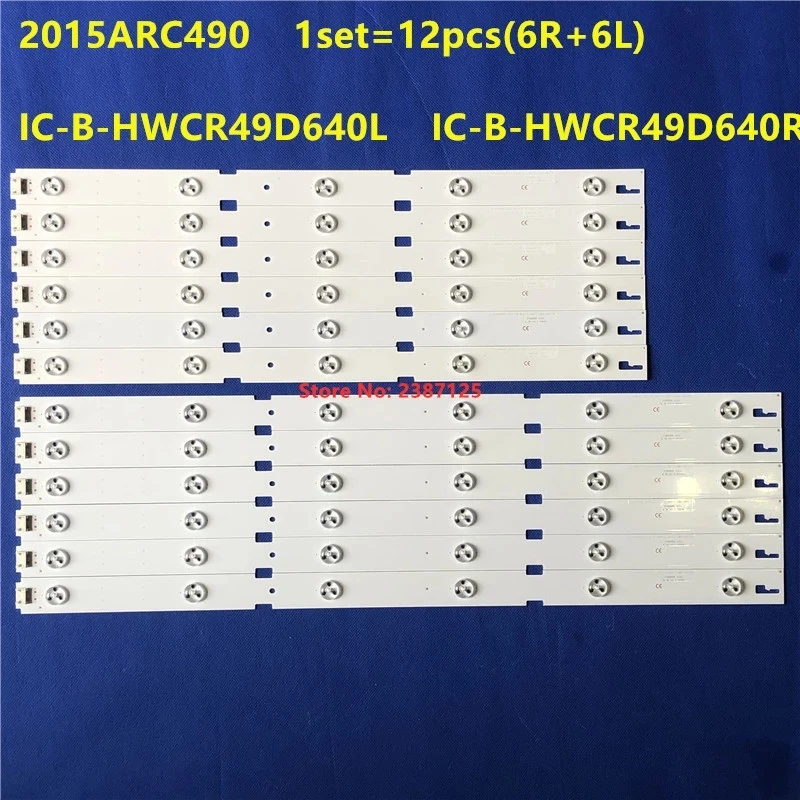 tira de retroiluminacao led ic b hwcr49d640l 49vle6629br 49vle6625bp 49vle6523bl 49vle6565 49vle6524 49vle6523 01