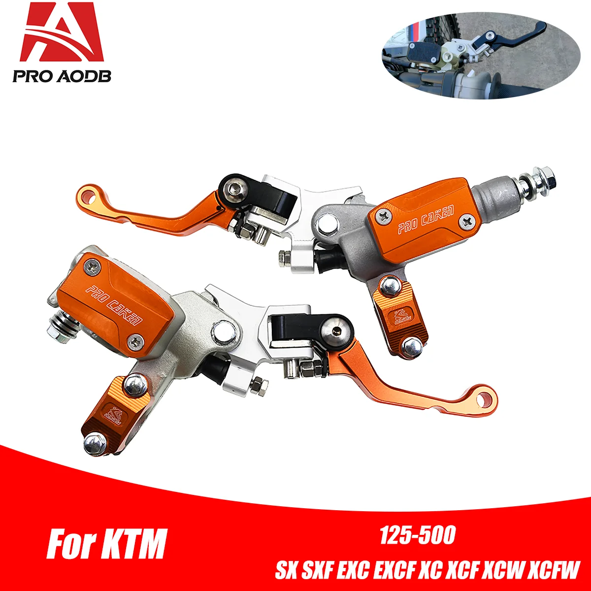 

Hydraulic Brake Pump Clutch MasterCylinder Levers MotorcycleParts ForKTM 125-500 SX SXF XC XCF XCW XCFW EXC EXCFOff-RoadDirtBike