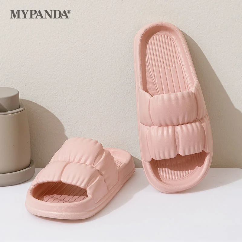 Stepping On Feeling Sandals For Women's Indoor Non-slip Bathroom Home New Slippers For Men To Wear Outside In Summer