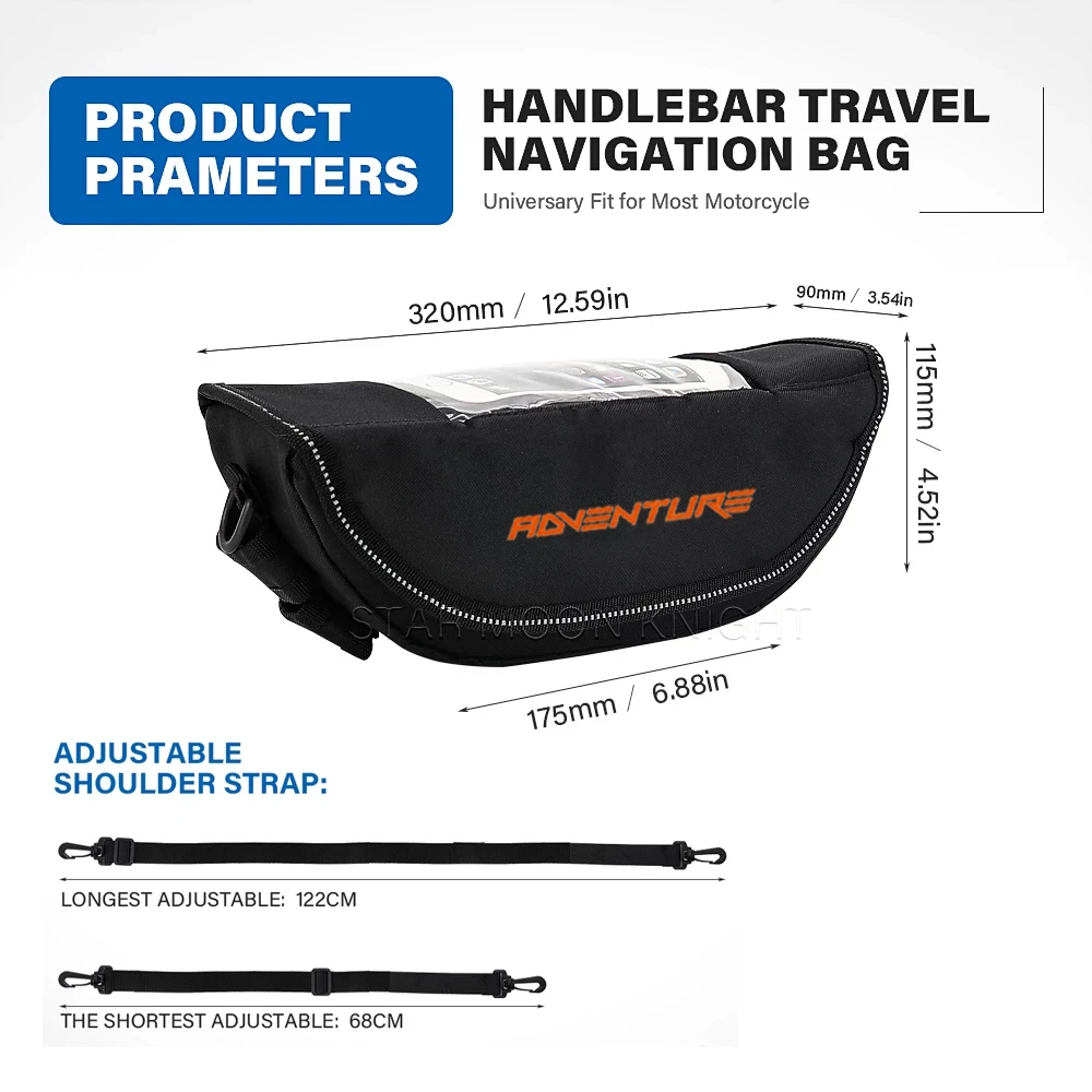 Motorcycle Handlebar bag For 1290 Super Adventure 1290 Super Duke GT 1190 390 890 Adventure 890 1090 Adv R 790 Adventure/R/S