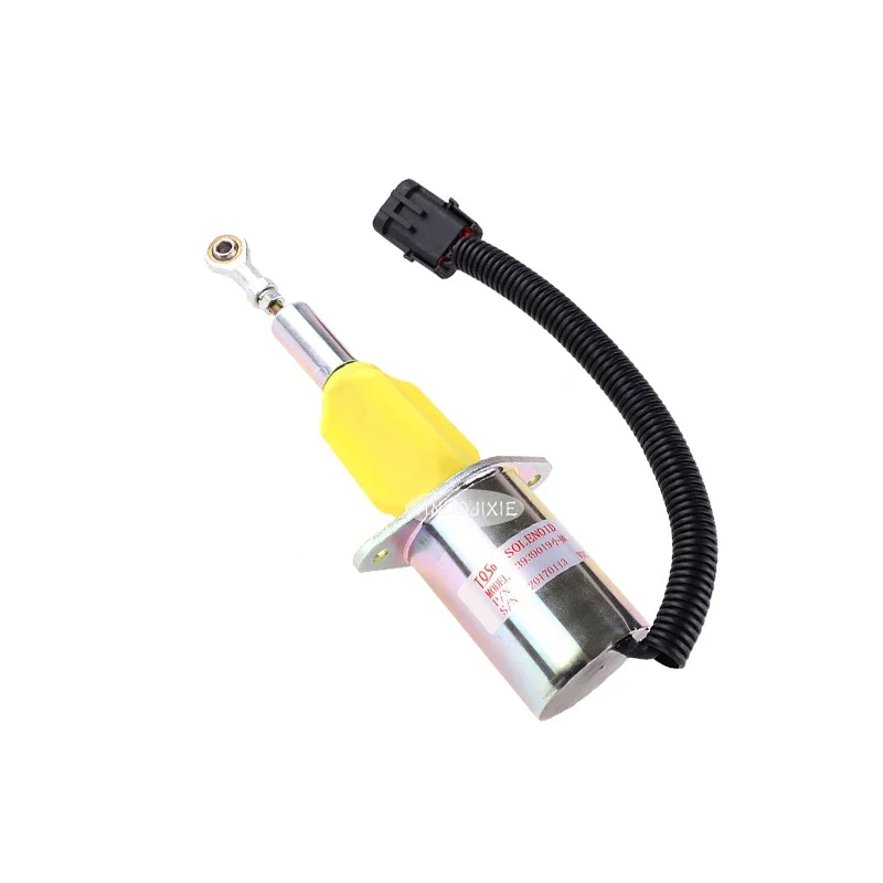 Excavator Accessories Construction Machinery Parts 3939019 Flameout Solenoid Valve (24V) for Hyundai R305 R365 Cummins QSC8.3