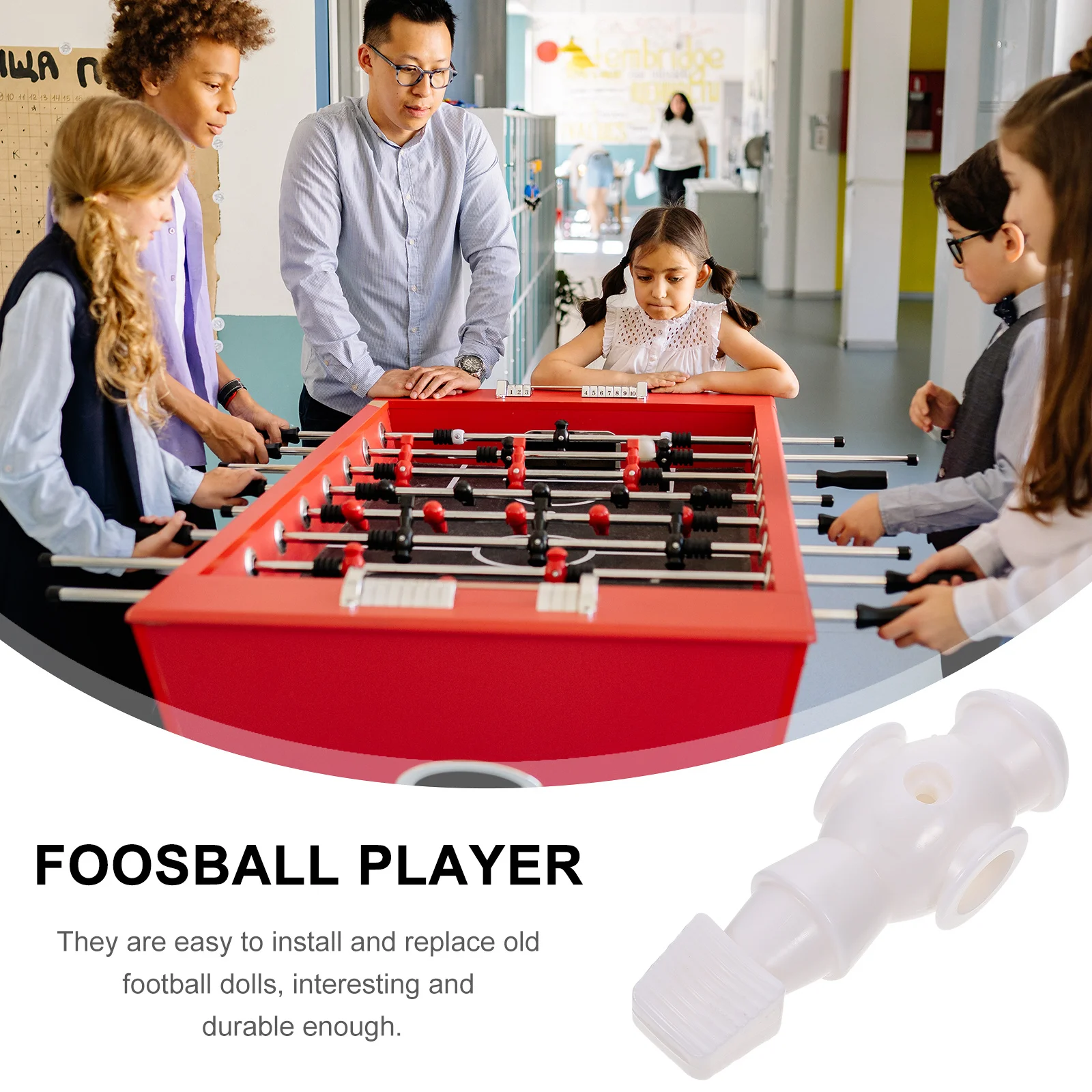 4 個サッカーマシンプレーヤー交換用サッカー樹脂テーブルサッカーアクセサリーフーズボール男性フィギュア