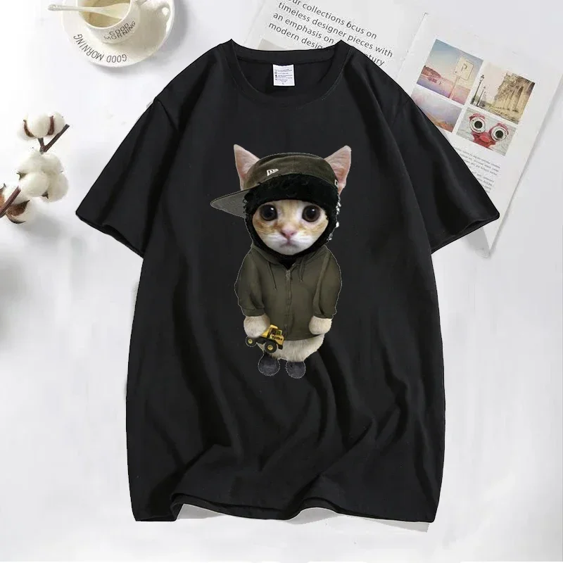 Yeat Kltty with Tonka T Shirts Men Funny Cute Cat Graphic Tee Printed T-shirt Cotton Tees Short Sleeve T-shirts Oversize