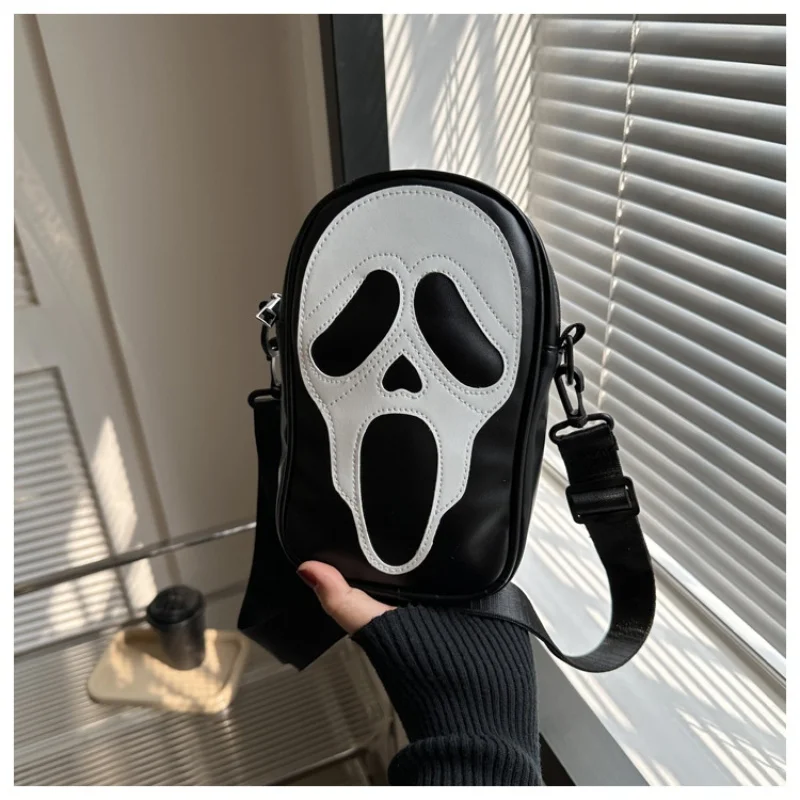 

Женская сумка через плечо, индивидуальная забавная сумка через плечо с призраком на Хэллоуин, женская сумка через плечо, рождественская маленькая квадратная сумка для мобильного телефона