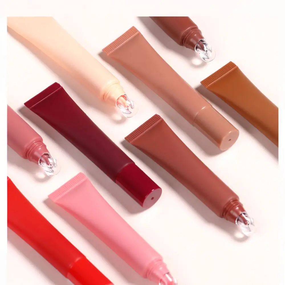 Peptide Nourishing Lip Gloss Butter Balm Hydrating Plumper Tint Moisturizing Liquid Lipstick Shiny Finish Beauty Care