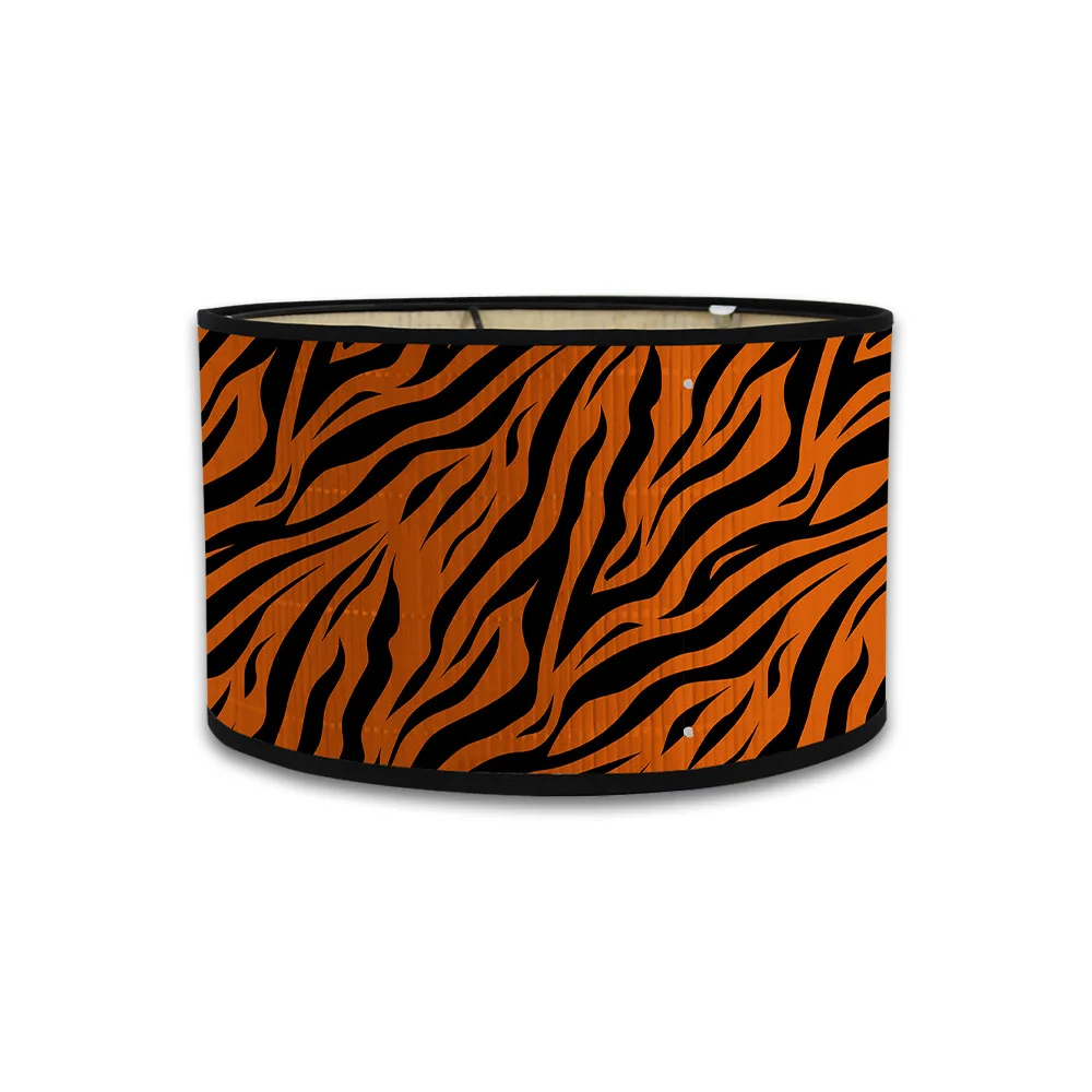 Table Lamp Lampshade Leopard Print Animal Pattern Printed Bamboo Lampshade E27