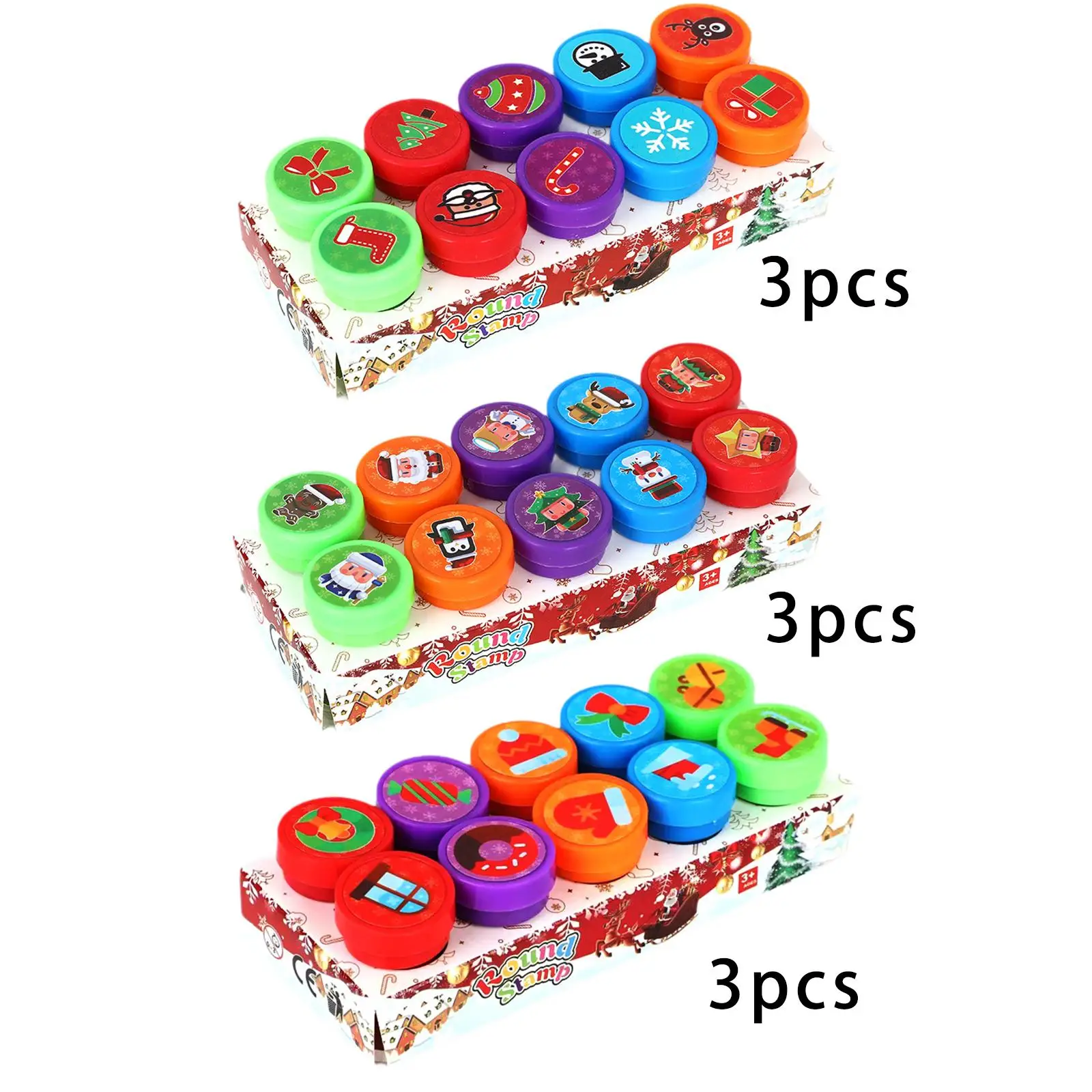 30 Pieces Christmas Stamps Holiday Stampers for School Gifts Party Supplies