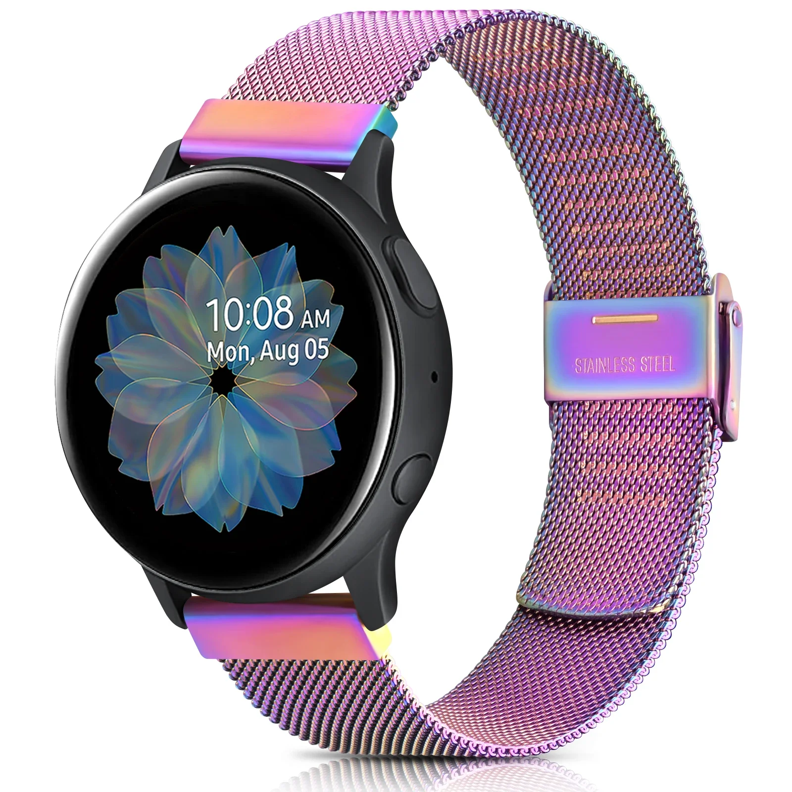 20mm 22mm Magnetic Strap for Samsung Active 2 40/44mm Gear S3 Rose Gold Band for Women Bracelet Galaxy Watch 3 4 Classic Band