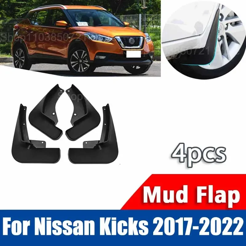 

For Nissan Kicks 2017-2022 Mudguards Fender Mud Flap Guards Splash Mudflaps Car Accessories Mudguard