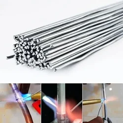 Low Temperature Easy Melt Aluminum Universal Silver Welding Rod Cored Wire Rod Solder No Need Solder Powder Weld Bar 10/20/40Pcs