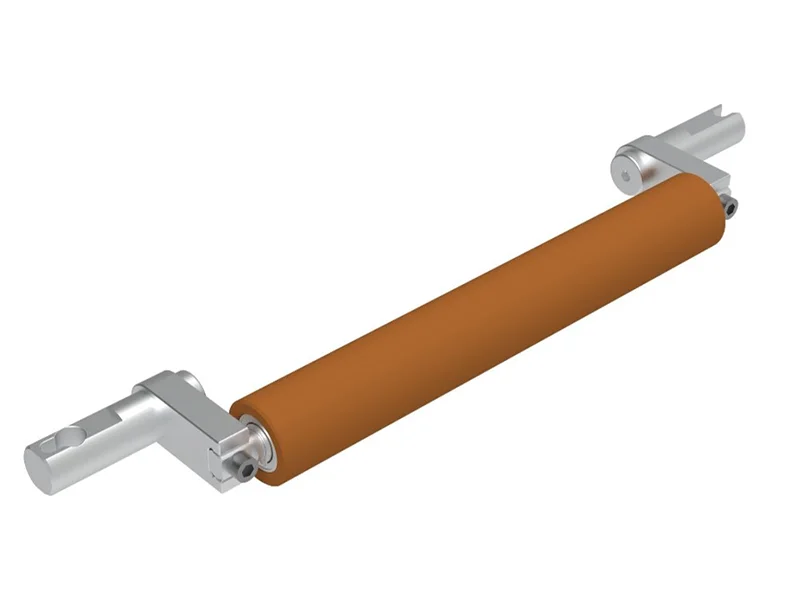 High-precision rubber-coated bending shafts for die-cutting and conveying systems with scratch-resistant and tension-stabilizing
