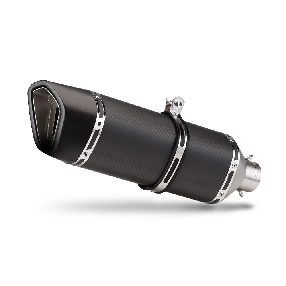 

SXLL 51Mm Universal 470mm Long Carbon Fiber Motorcycle Exhaust Silenciador End Tail Silenciador Tube for Pcx160 Ninja250sl Cb500