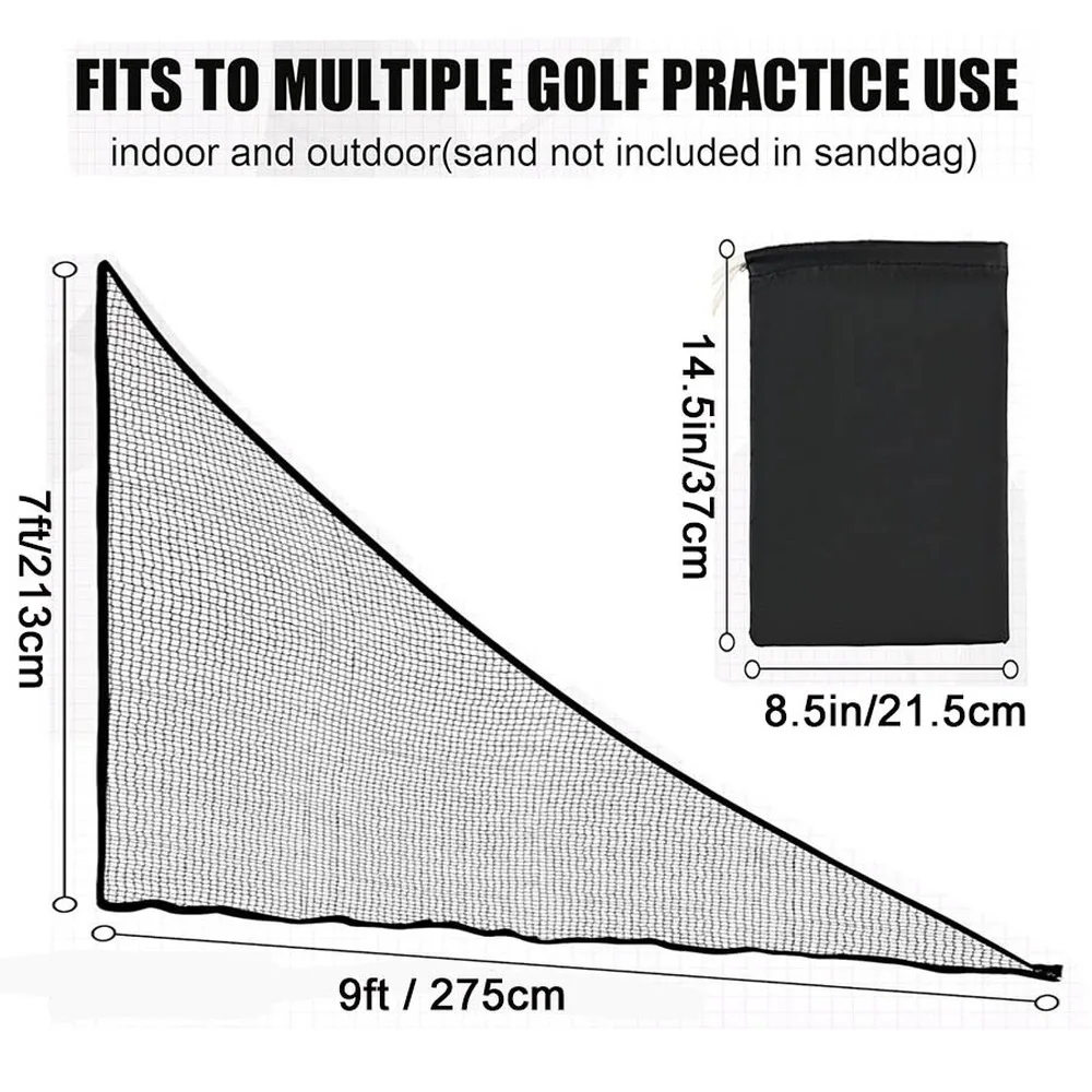 Tedosaurus Golf Side Net Multi Purpose Net Golf Practice Barrier Durable Polyester