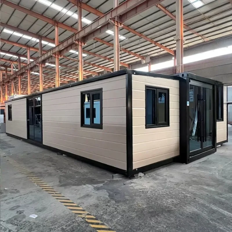 20ft/40ft Prefabricated Modular Steel House Expandable Container Granny Flat Australian Standards Shop Office Villa Mall