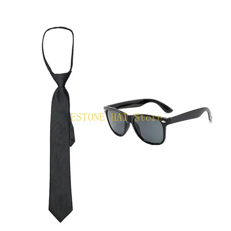 49MF 1920년대 남성 의상 액세서리 20년대 갱스터 모자가 포함된 활활 타오르는 의상 복장