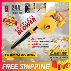 Soplador de aire y aspirador inalámbrico 2 en 1, colector de polvo eléctrico para computadora, plumero de hojas, herramientas eléctricas para Batería Dewalt de 18V y 20V