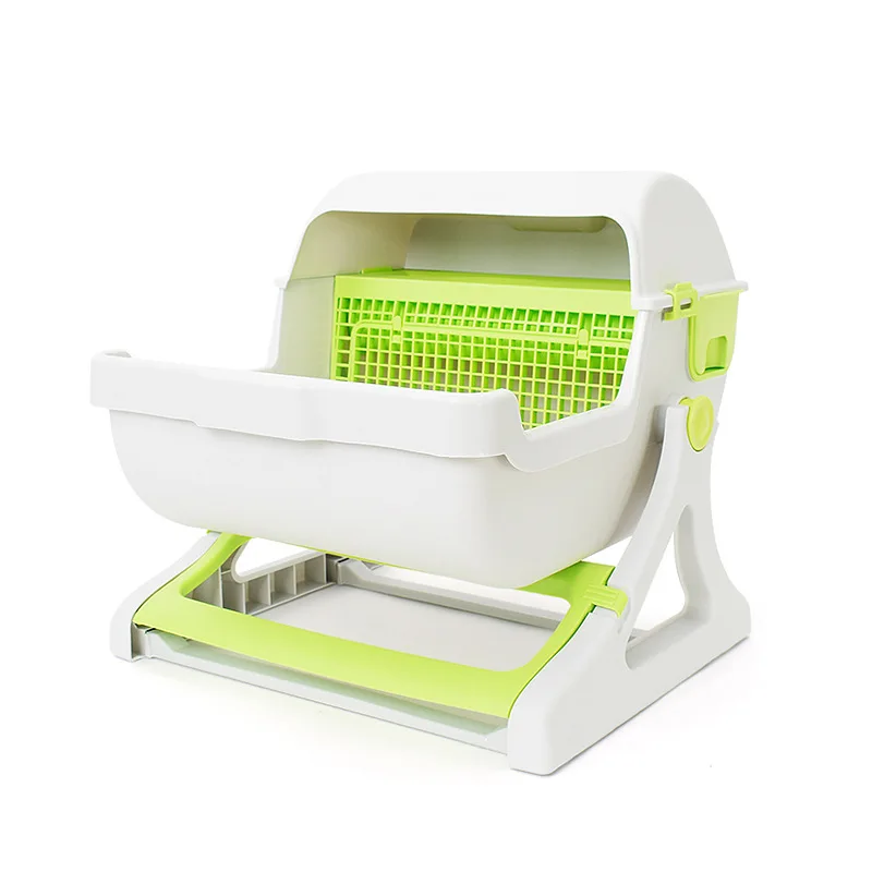 

Automatic Self Cleaning Cat Litter Box Large XXL Semi Enclosed Cat Toilet All Season Factory Direct Cat Toilet Litter