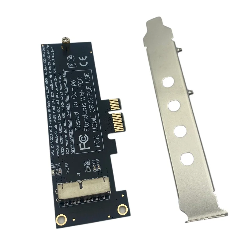 PCIe x1 Convert Card Riser Adapter for 2013 2014 2015 2017 MACBOOK AIR A1466 A1465 ME864 ME865 ME866 MD711 MD712 MD760 MD761 SSD