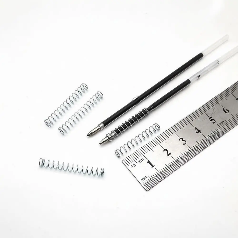 Precision Compression Springs For Retractable Pens Stationery Repair Components Durable Galvanized Steel Coil Accessory Parts Se