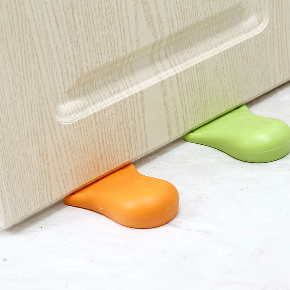 

5pcs Creative Holders Plastic Door Wedges Anti-Slip Rubber Bottom Protection For Pets Home