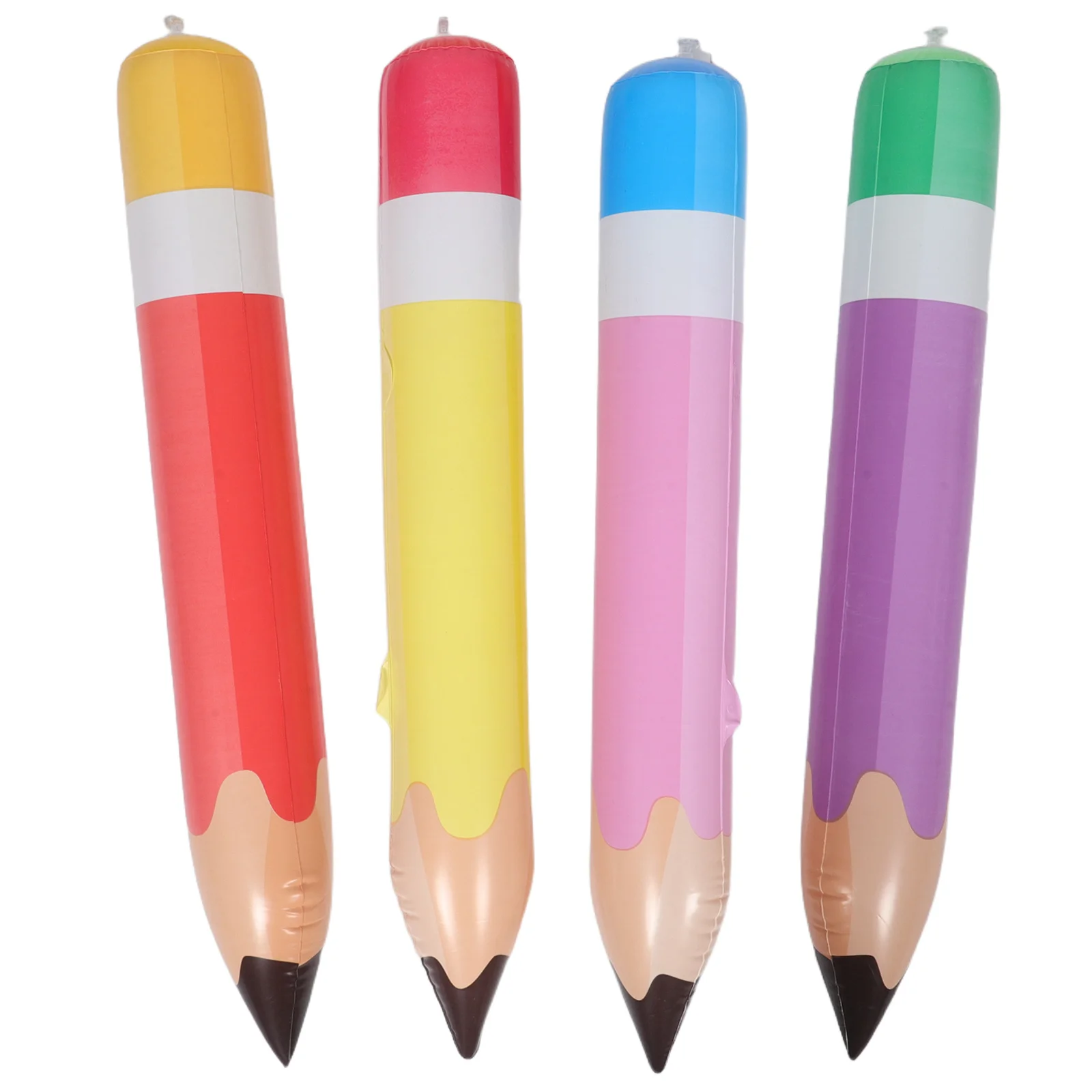 

4Pcs Giant Inflatable PVC Pencil Balloons Blow Up Pencils School Event Graduation Classroom Decorations Large Pencil Balloons