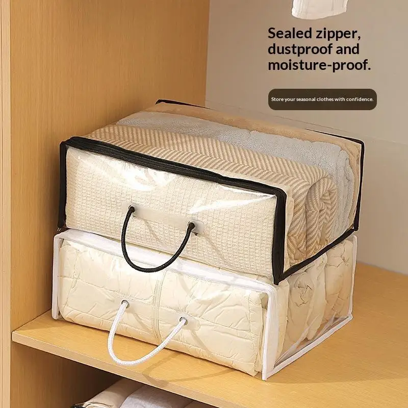 Large Capacity Transparent Toy Storage Bag Waterproof Multifunctional Organizer for Nursery Playroom Use 1PC