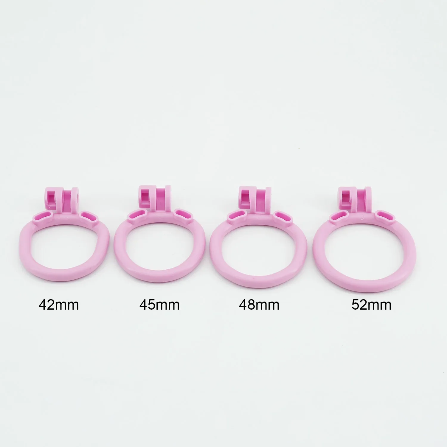 Negative Invisible Chastity Cage Penis Lock Bondage Abstinence Anti-Cheating Cock Cage with 4 Size Base Rings Male Sissy Sex Toy