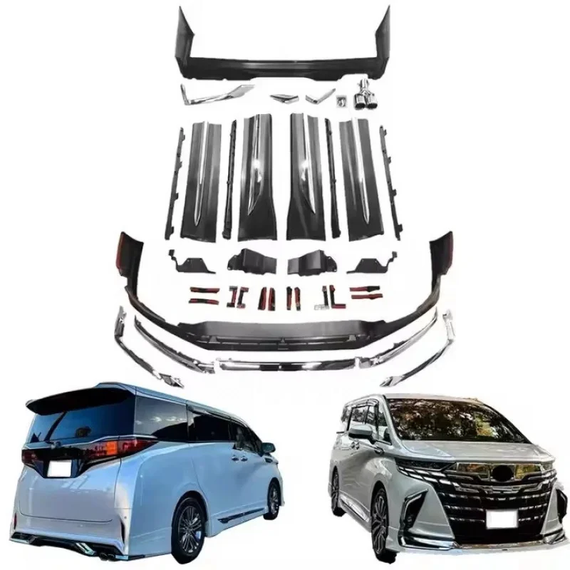 2023-2024-TA Alphard Bodykit Modifikasi Terbaik Berkualitas Tinggi Model Baru Gaya Modellista Seri 40 Kit Bumper Depan & Belakang