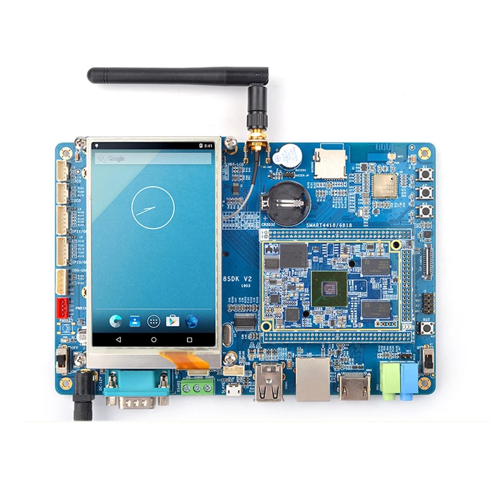Smart4418 CPU Board Dev Kit 2.0 Samsung S5P4418 Quad Core Cortex-A9 1GB DDR3 RAM يدعم Ubuntu، Android 7، Debian 8، FriendlyWrt