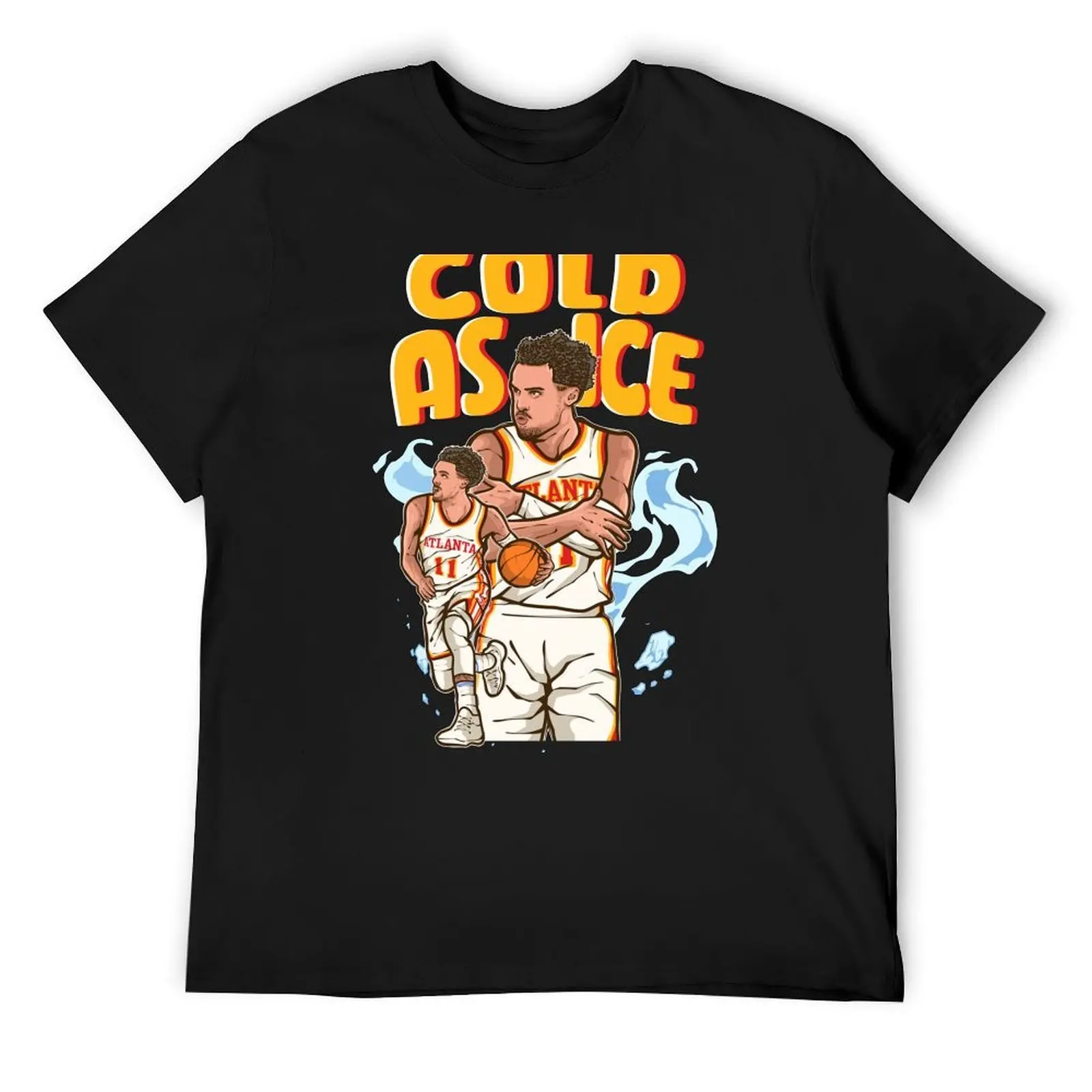 

Trae Young Cold As Ice Cartoon T-Shirt affliction shirts funny gifts vintage t shirts Short sleeve tee men