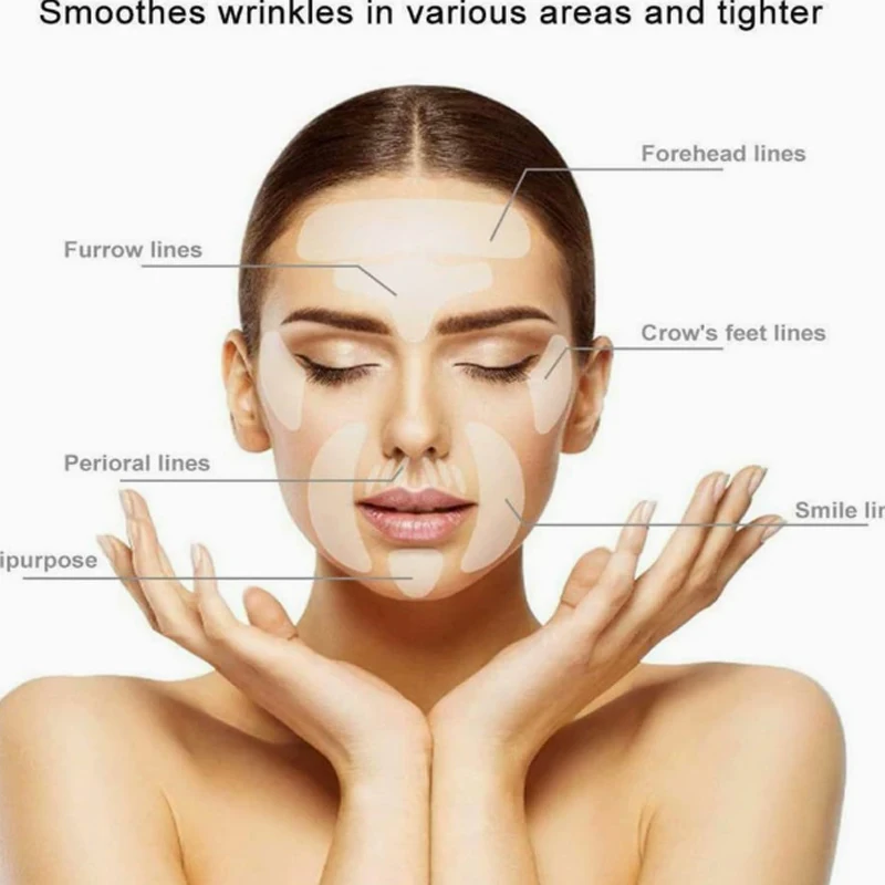 16pcs/set Reusable Silicone Patches Anti Rimpel Pads Wrinkle Removal Sticker Face Forehead Neck Eye Stickers Skin Care Patches