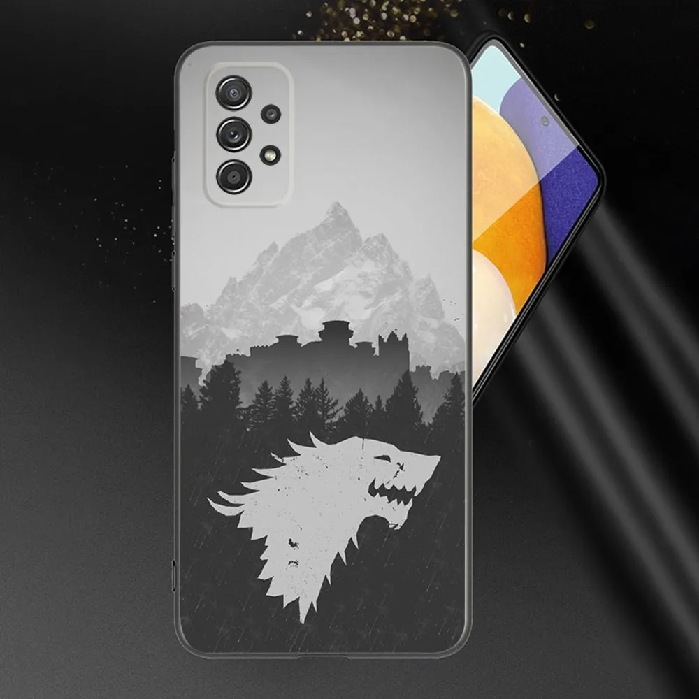 Winter Coming Stark Phone Case For Samsung Galaxy A13,A21s,A22,A31,A32,A52,A53,A71,A80,A91 Soft Black Phone Cover